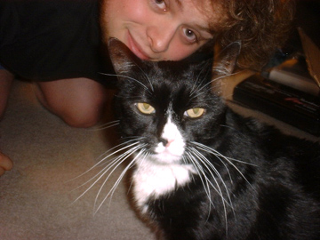 cutie boy and cutie cat