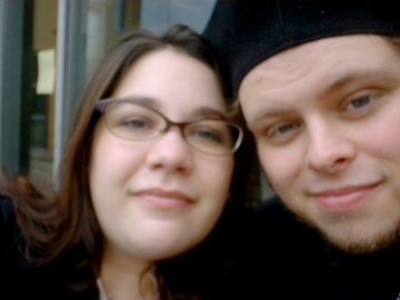 my darling pookie and me, all dolled up for his big day.  we got up very early that day