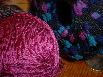 she likes pink, blue, purple and black.  that is MY girl, there.