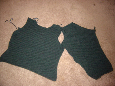 three of five pieces complete