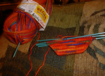 the colour just called out to me when i made a quick run to the yarn shop near mom's house