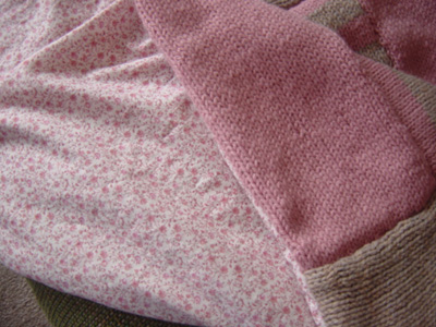 perfect match- the fabric was in my stash!